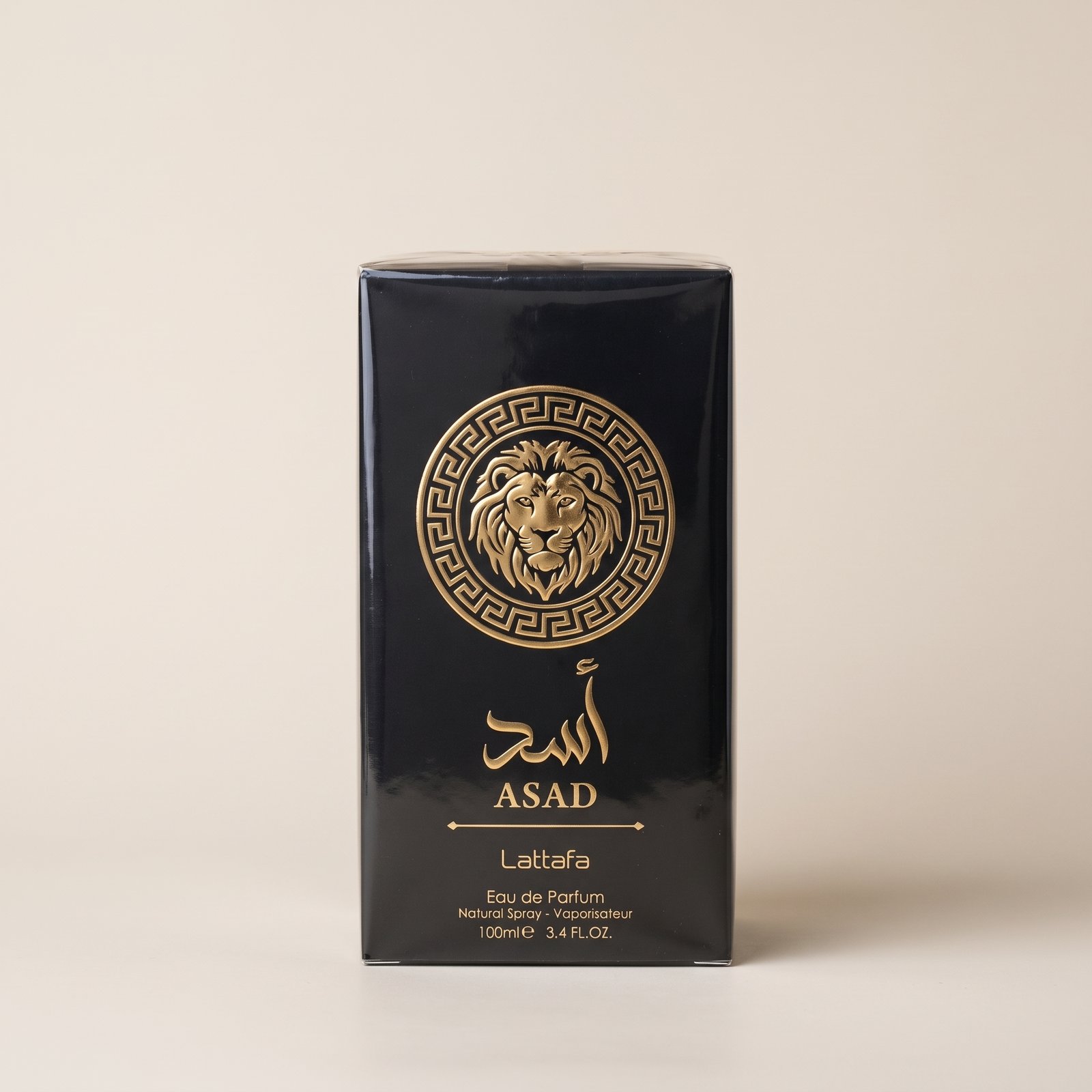 Lattafa Asad EDP 100ml in its original Lattafa packaging