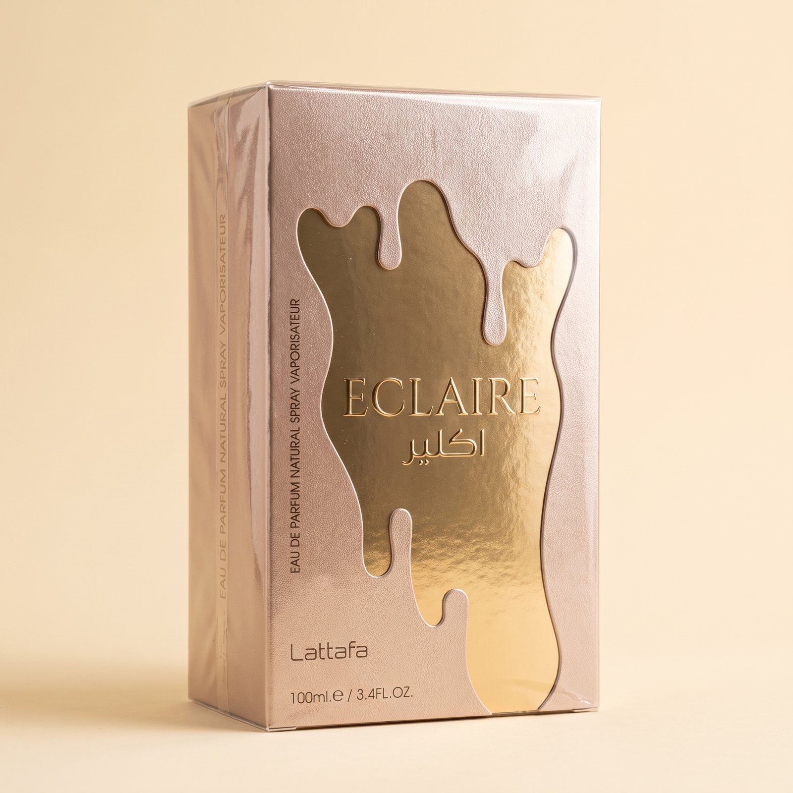 Lattafa Eclaire EDP 100ml in its original Lattafa packaging